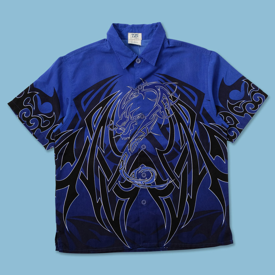 Y2K Tribal Shirt Medium - Double Double Vintage