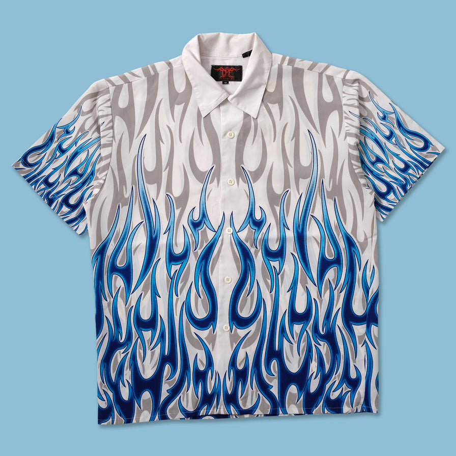 Y2K Tribal Shirt Large - Double Double Vintage