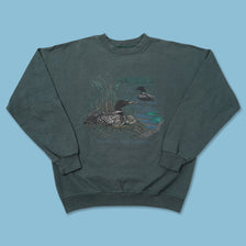 Vintage Ducks Sweater Medium 