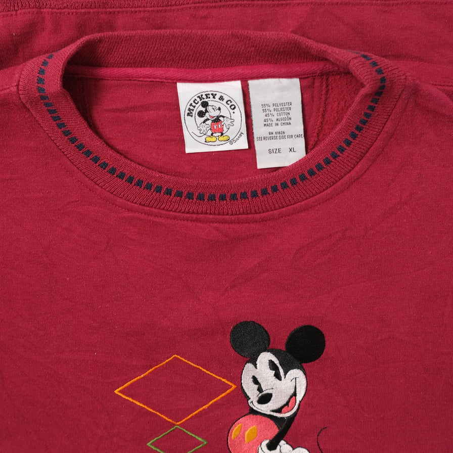 Vintage Mickey Mouse Sweater XLarge 