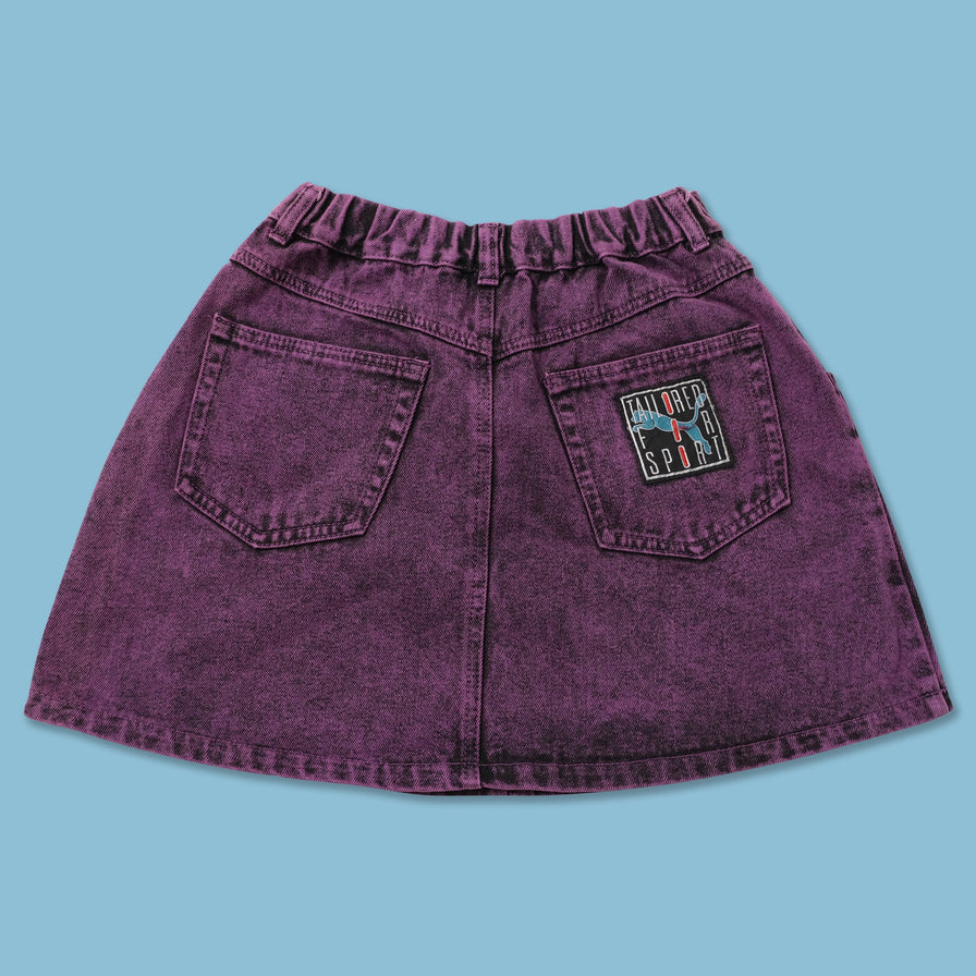 Vintage Puma Women's Denim Skirt Large 