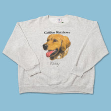 Vintage Golden Retriever Sweater XXLarge 