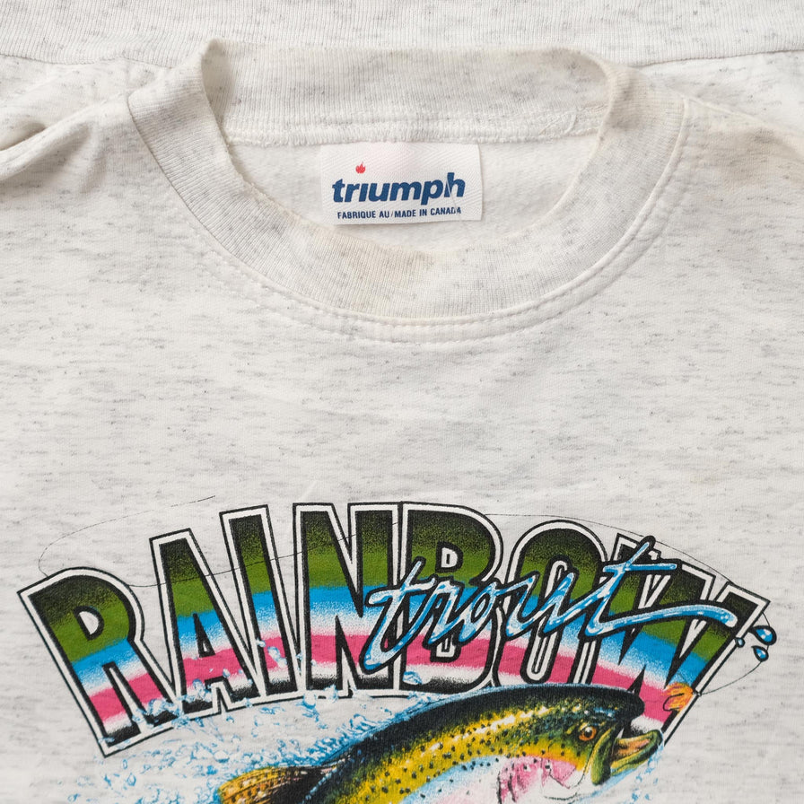 Vintage Fishing Sweater Medium 
