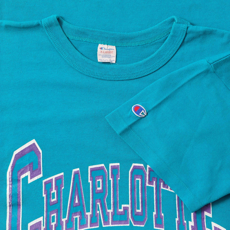 Vintage Champion Charlotte Hornets T-Shirt XLarge 
