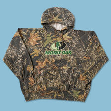 Vintage Russell Outdoors Mossy Oak Hoody XLarge 