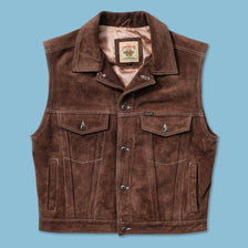 Vintage Diesel Leather Vest Large 