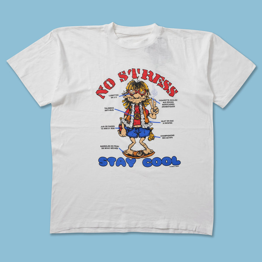 Vintage No Stress, Stay Cool T-Shirt Medium 