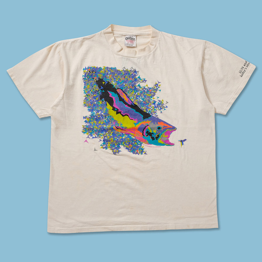 Vintage Andrew Carson Fish T-Shirt Medium 