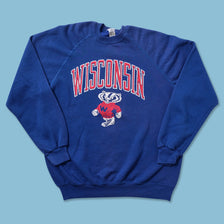 Vintage Wisconsin Badgers Sweater Large 