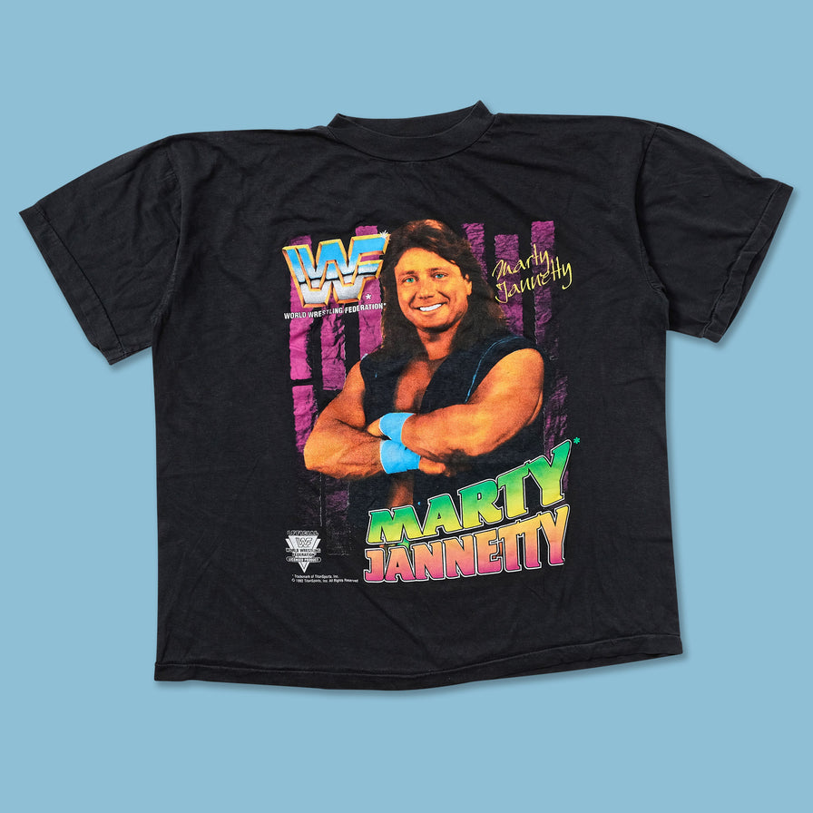 1992 Marty Jannetty WWF T-Shirt Medium - Double Double Vintage