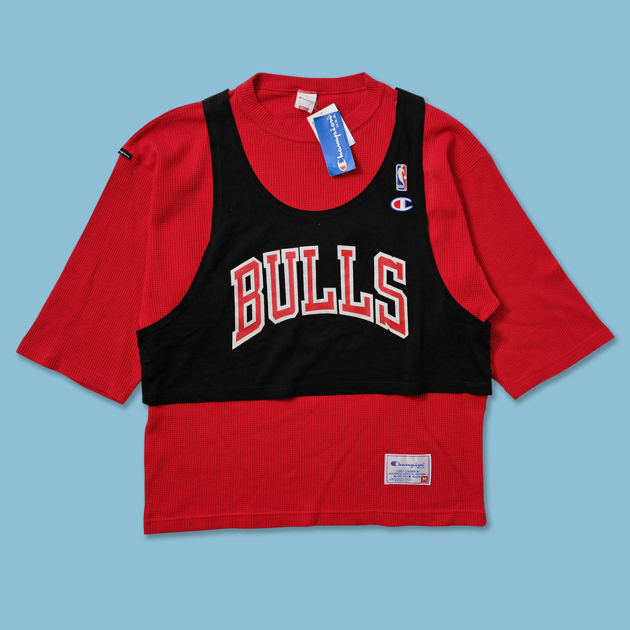 Vintage Champion Chicago Bulls Training Top Medium - Double Double Vintage