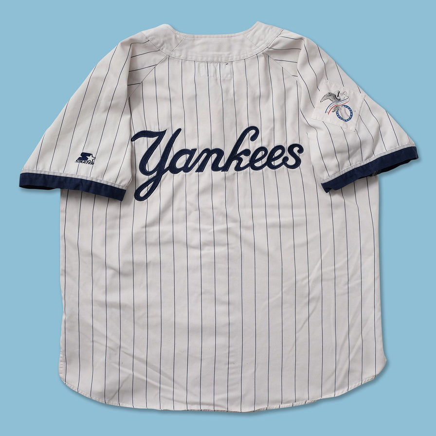 Vintage Starter New York Yankees Cotton Jersey XLarge - Double Double Vintage