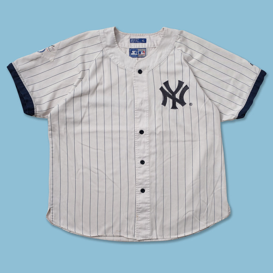 Vintage Starter New York Yankees Cotton Jersey XLarge - Double Double Vintage