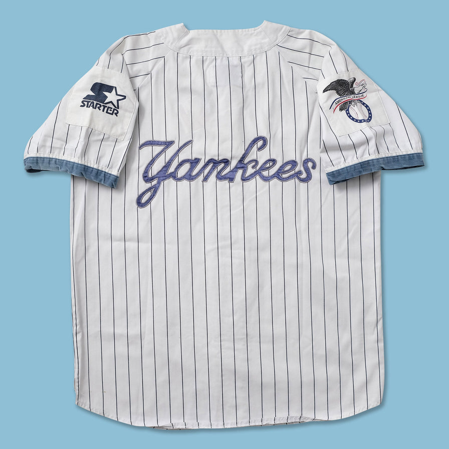 Vintage Starter New York Yankees Cotton Jersey XLarge - Double Double Vintage