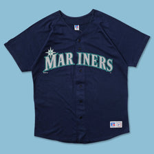 1997 Russell Athletic Mariners Cotton Jersey Large - Double Double Vintage