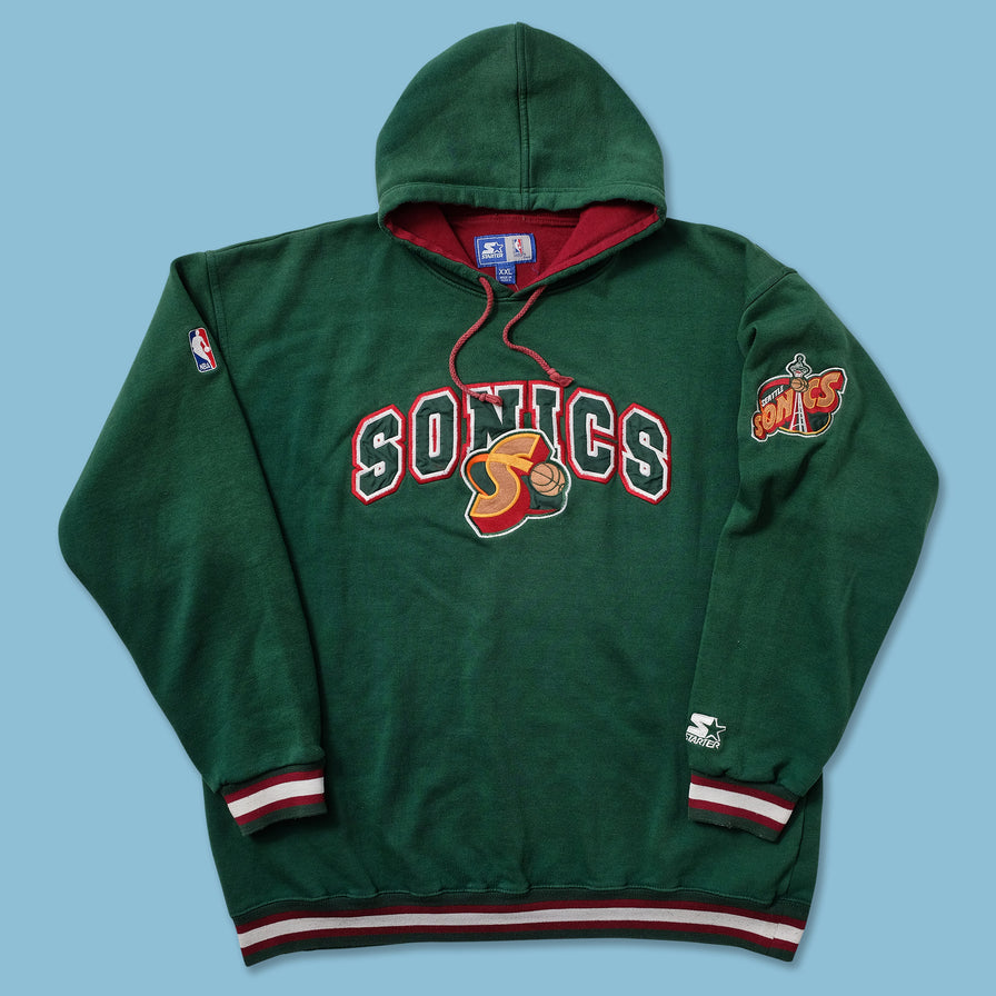 Vintage Starter Seattle Super Sonics Hoody XLarge - Double Double Vintage