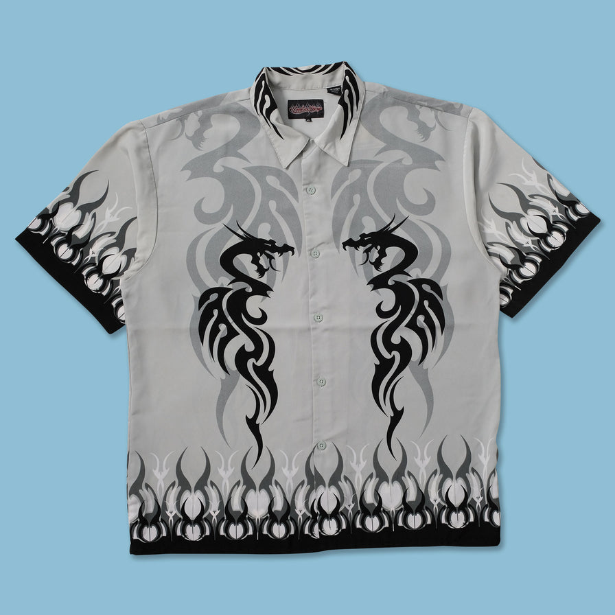 Y2K Tribal Shirt XXL - Double Double Vintage
