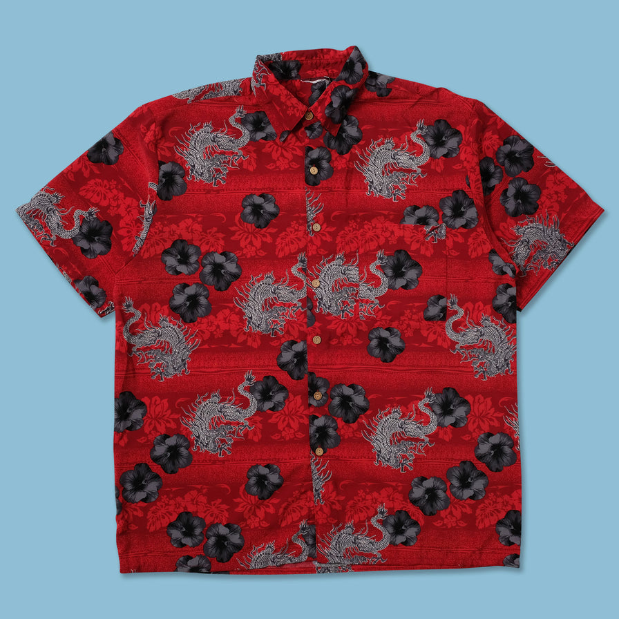 Y2K Pattern Shirt XLarge - Double Double Vintage