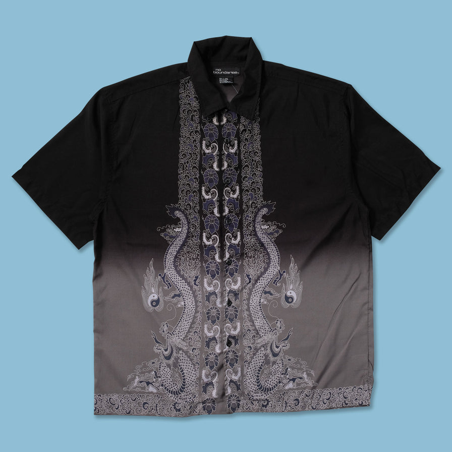 Y2K Pattern Shirt XLarge - Double Double Vintage