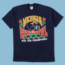 1989 Michigan Wolverines T-Shirt Medium - Double Double Vintage