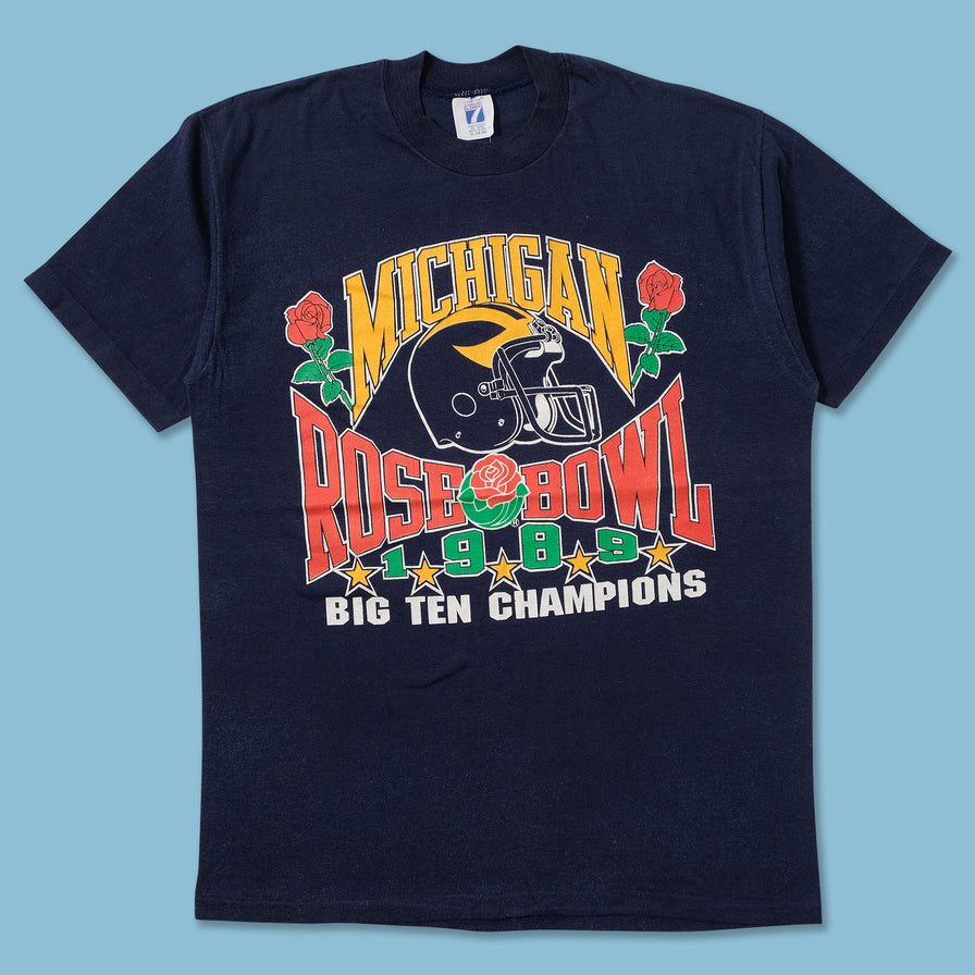 1989 Michigan Wolverines T-Shirt Medium - Double Double Vintage