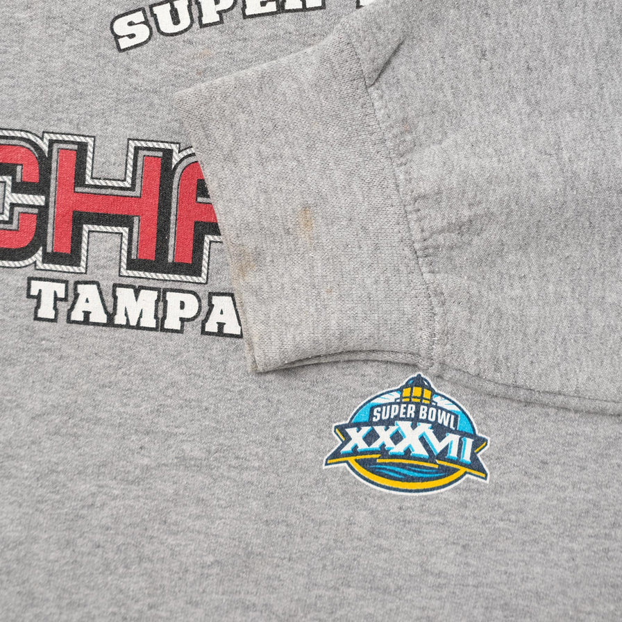 Vintage 2003 Super Bowl Tampa Bay Buccaneers Sweater Medium 