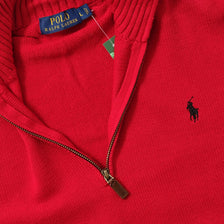 Womens's Polo Ralph Lauren Q-Zip Knit Sweater Large 