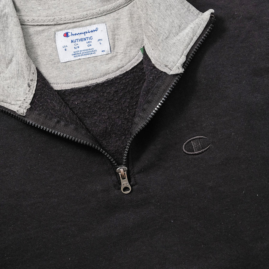Vintage Champion Q-Zip Sweater Small 
