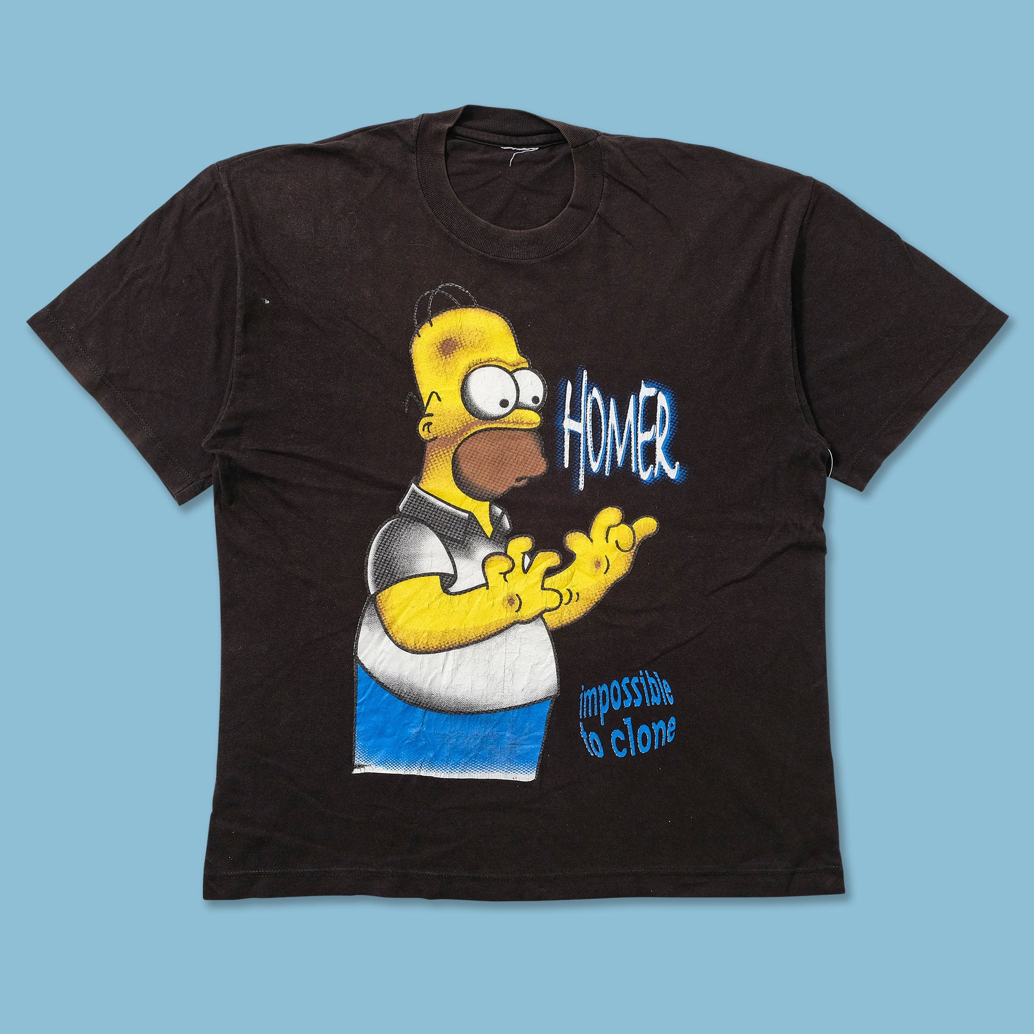 Vintage Homer Simpson T-Shirt Large Double Double Vintage