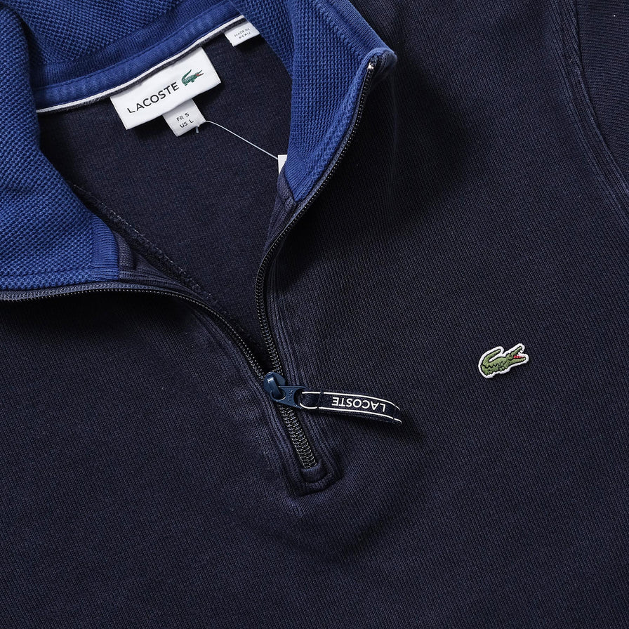 Women's Lacoste Q-Zip Sweater Medium 