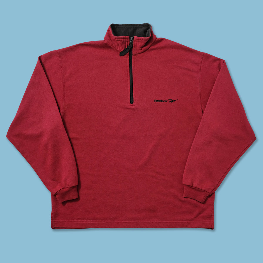 Vintage Reebok Q-Zip Sweater Medium 