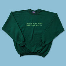 Vintage Champion Medford Lakes Sweater Large 