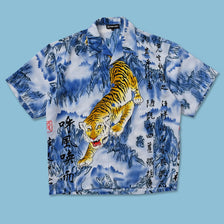 Y2K Tiger Shirt XLarge - Double Double Vintage
