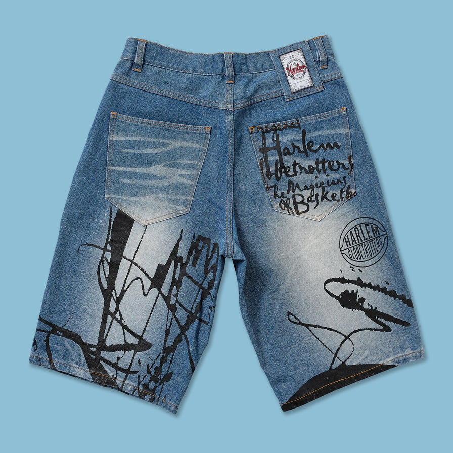 Y2K Harlem Globetrotters Jorts W34 - Double Double Vintage