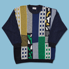 Vintage Coogi Style Knit Sweater Medium - Double Double Vintage