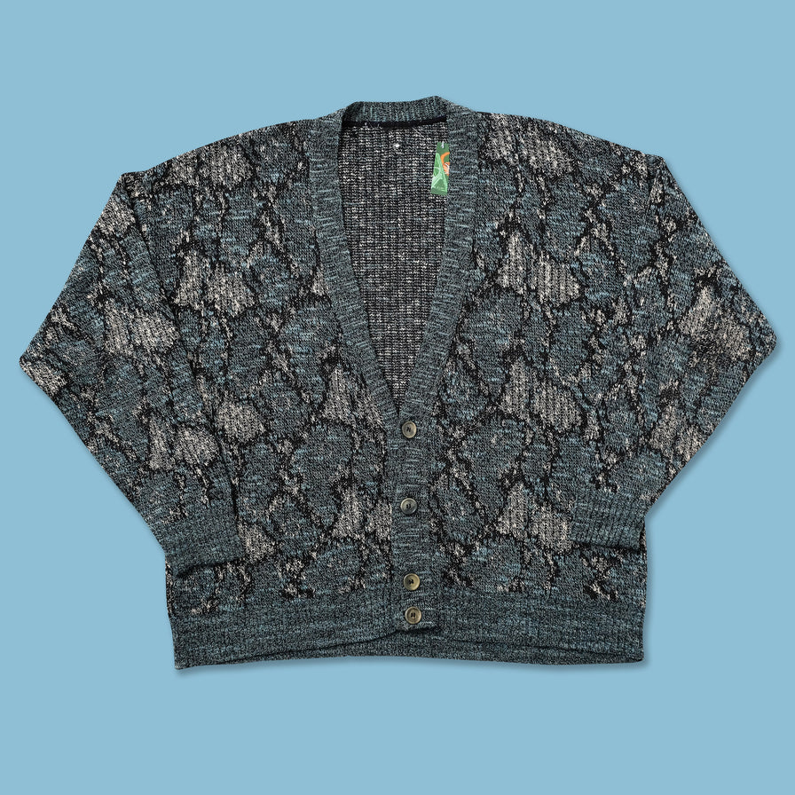Vintage Knit Cardigan Large - Double Double Vintage