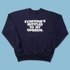 Vintage My Opinion Sweater Small - Double Double Vintage