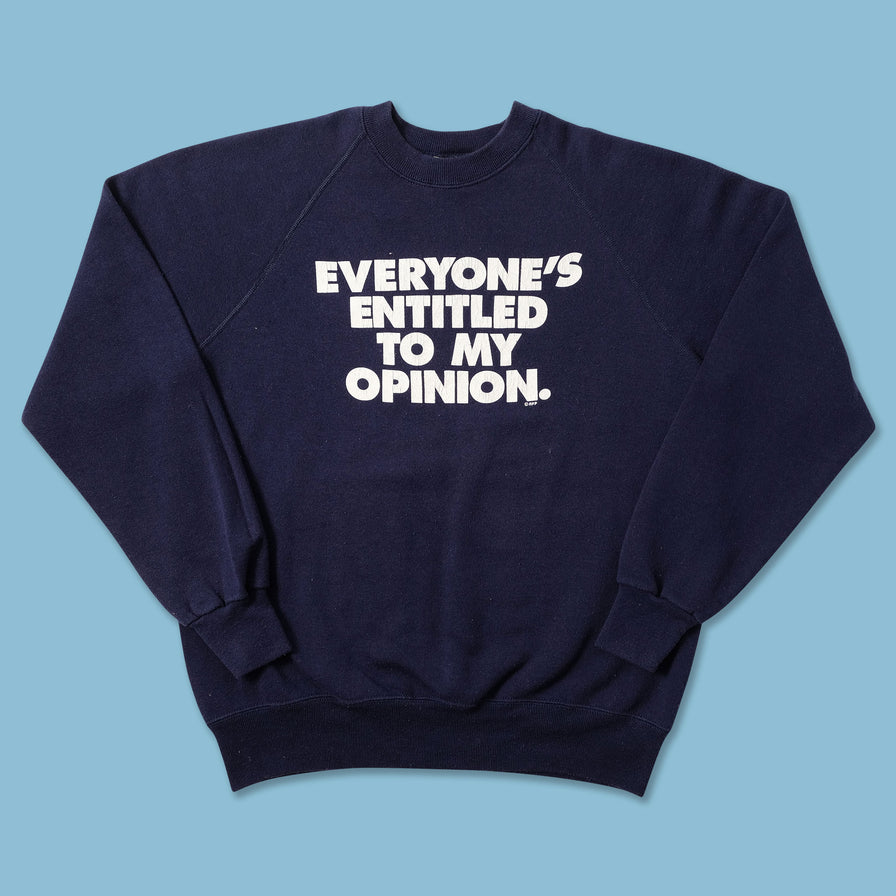 Vintage My Opinion Sweater Small - Double Double Vintage