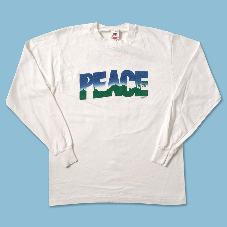 1987 Peace Longsleeve Small - Double Double Vintage