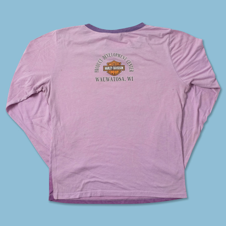 Women's Y2K Harley Davidson Longsleeve Medium - Double Double Vintage