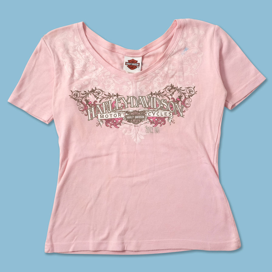 Women's Y2K Harley Davidson Top Small - Double Double Vintage