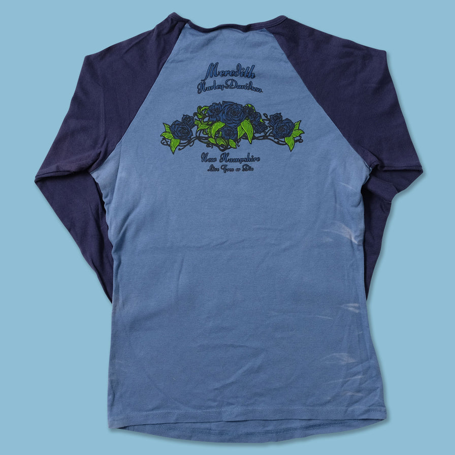 Women's Y2K Harley Davidson Longsleeve Medium - Double Double Vintage