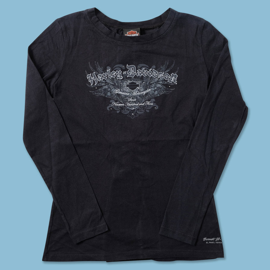 Women's Y2K Harley Davidson Longsleeve Small - Double Double Vintage