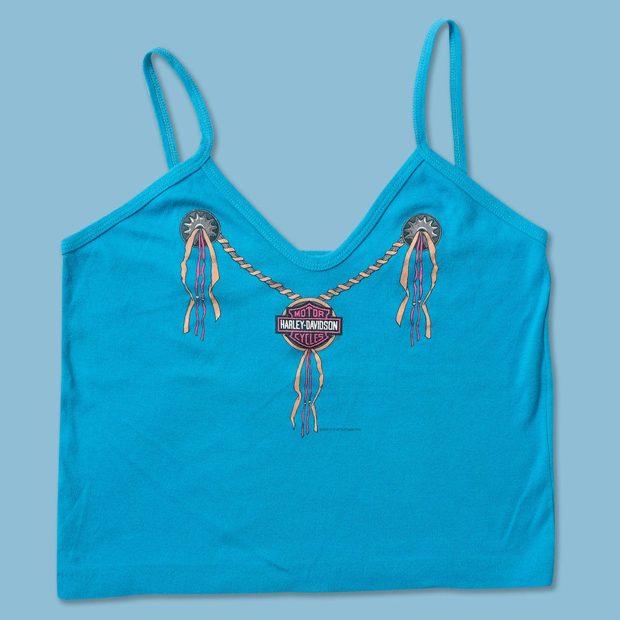 Women's Y2K Harley Davidson Top Medium - Double Double Vintage