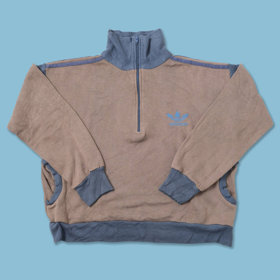 Vintage Adidas Q-Zip Sweater Large 