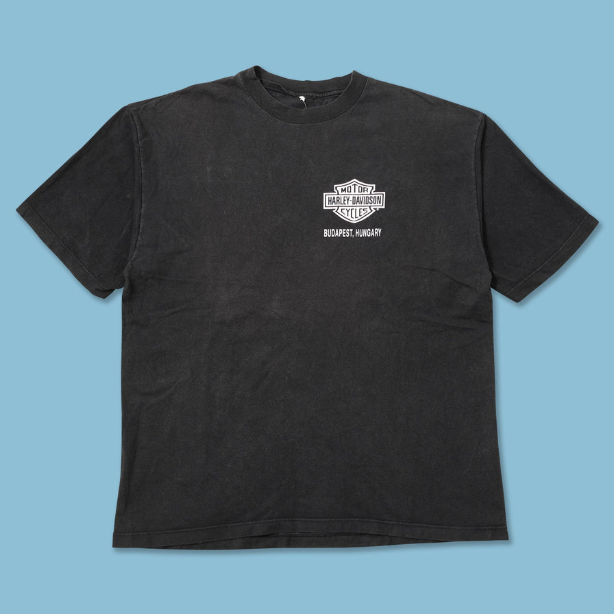 Vintage Harley Davidson Budapest T-Shirt Large 