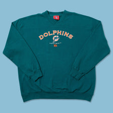 Vintage Miami Dolphins Sweater XLarge 