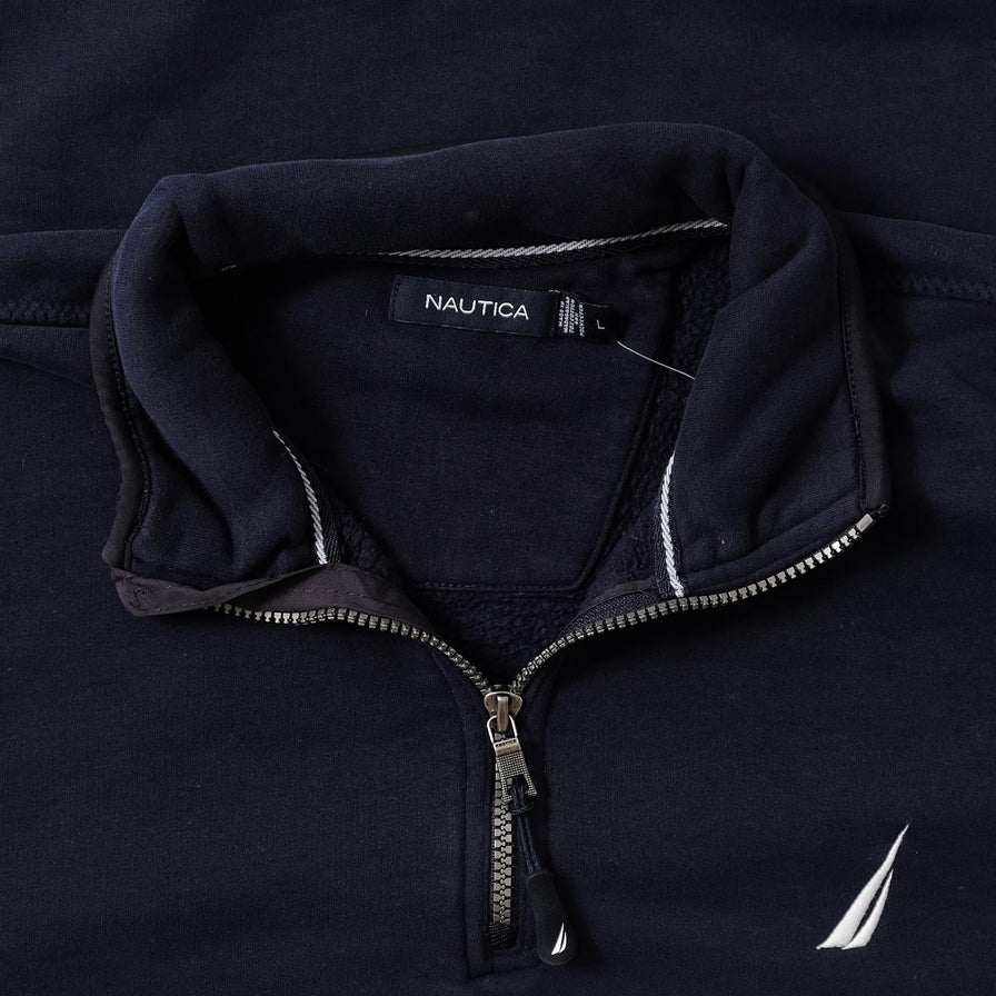Vintage Nautica Q-Zip Sweater Large 