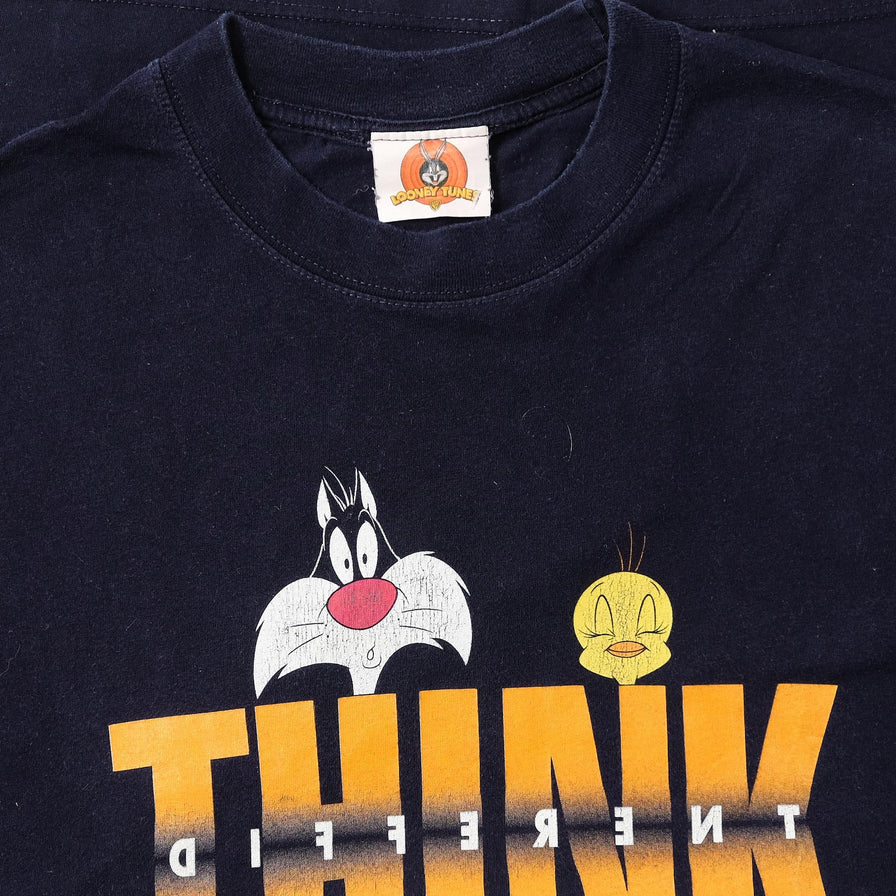 Vintage Looney Tunes Think Different T-Shirt Large 