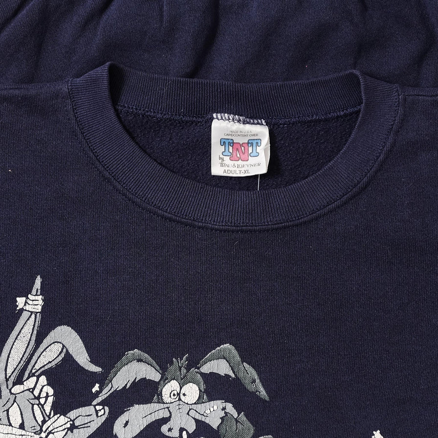 Vintage Notre Dame Looney Tunes Sweater Large 